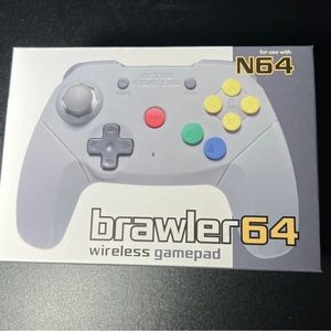 Brand new: Retro Fighters Brawler64 Wireless Edition N64 Controller -  Gray